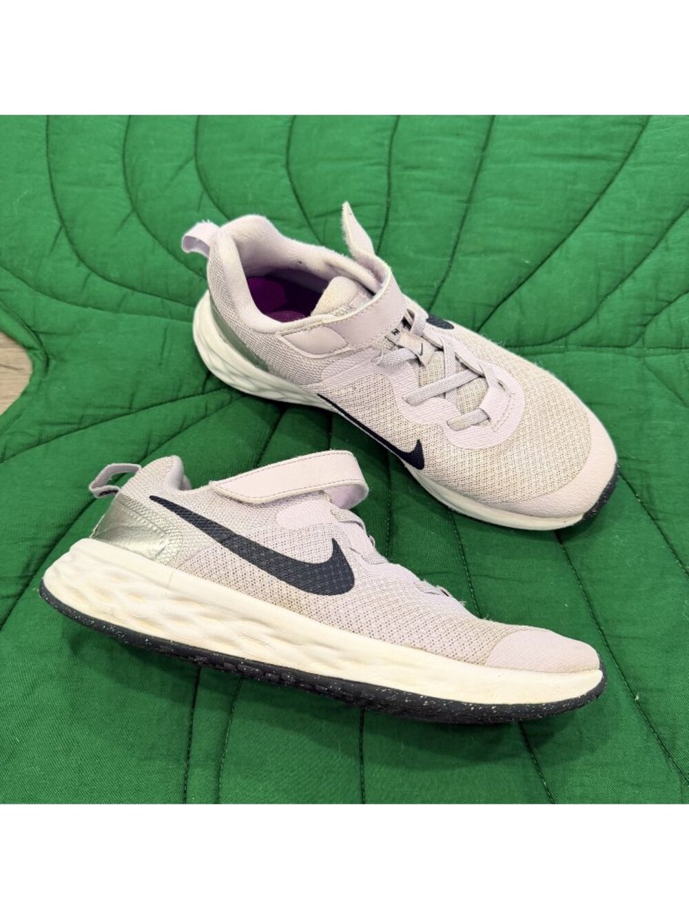 Nike Big Girls 3Y Lavender Revolution 6 Running Sneakers Shoes Purple